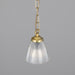 Mullan Lighting - MLP389SATBRS - One Light Pendant - Gadar - Satin Brass