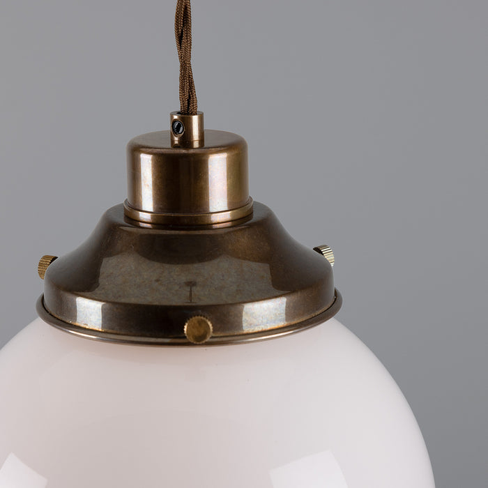 Mullan Lighting - MLP399ANTBRS - One Light Pendant - Gentry - Antique Brass