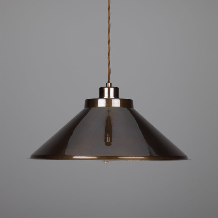 Mullan Lighting - MLP417ANTBRS - One Light Pendant - Rio - Antique Brass