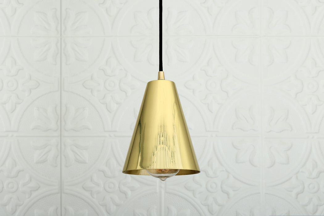 Mullan Lighting - MLP418POLBRS - One Light Pendant - Moya - Polished Brass