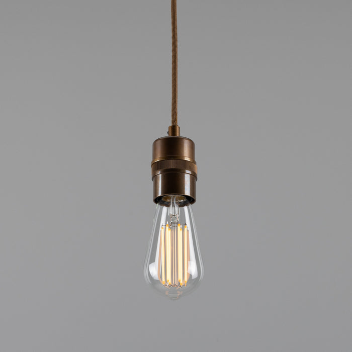 Mullan Lighting - MLP437ANTBRS - One Light Pendant - Devon - Antique Brass