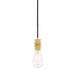 Mullan Lighting - MLP437POLBRS - One Light Pendant - Devon - Polished Brass