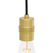 Mullan Lighting - MLP437SATBRS - One Light Pendant - Devon - Satin Brass