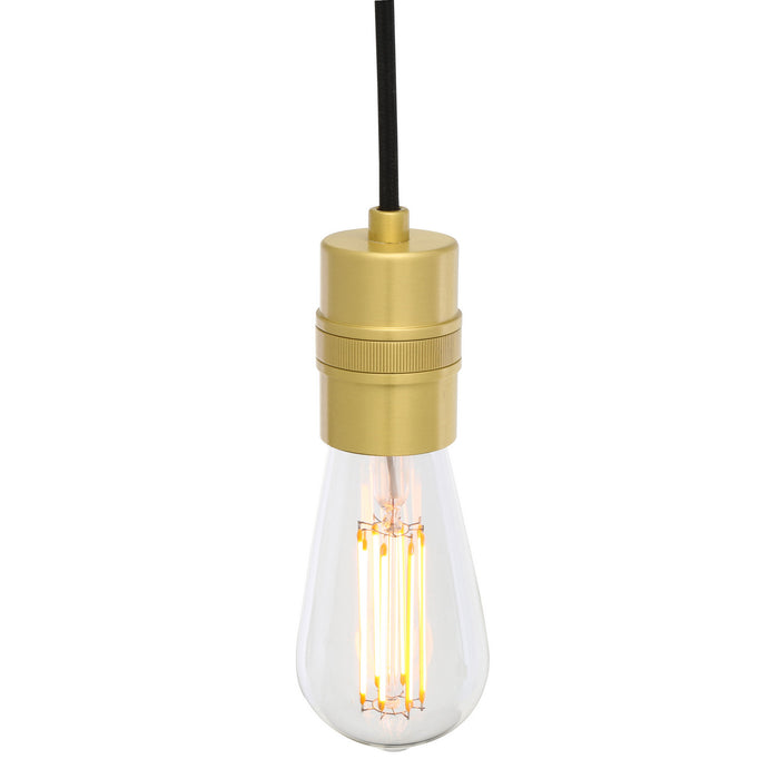Mullan Lighting - MLP437SATBRS - One Light Pendant - Devon - Satin Brass