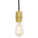 Mullan Lighting - MLP437SATBRS - One Light Pendant - Devon - Satin Brass