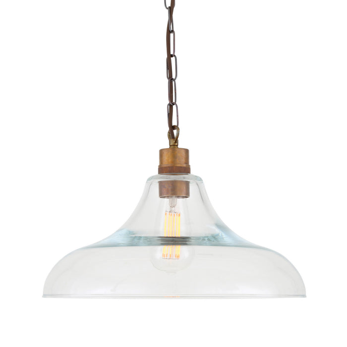 Mullan Lighting - MLP454ANTBRS - One Light Pendant - Clifton - Antique Brass