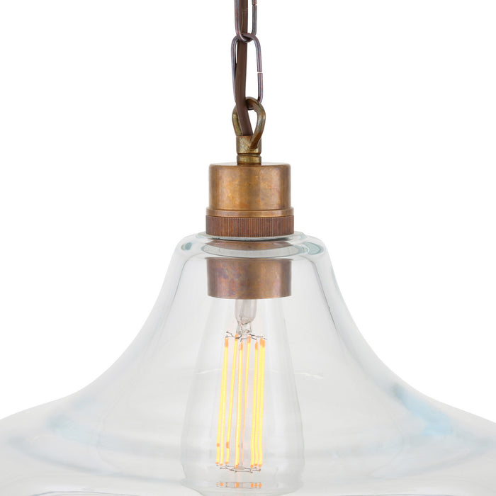 Mullan Lighting - MLP454ANTBRS - One Light Pendant - Clifton - Antique Brass