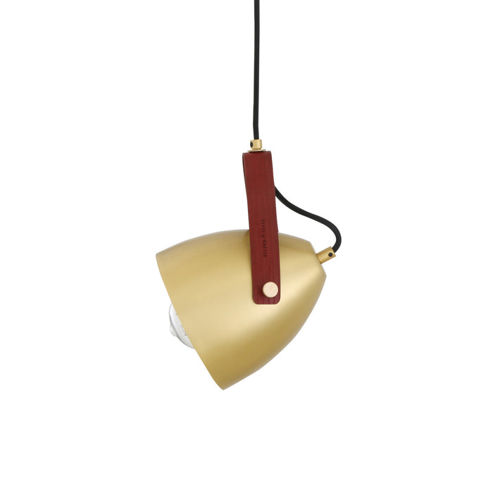 Mullan Lighting - MLP462SATBRSRED - One Light Pendant - Southwark - Satin Brass
