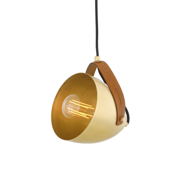 Mullan Lighting - MLP462SATBRSYLW - One Light Pendant - Southwark - Satin Brass