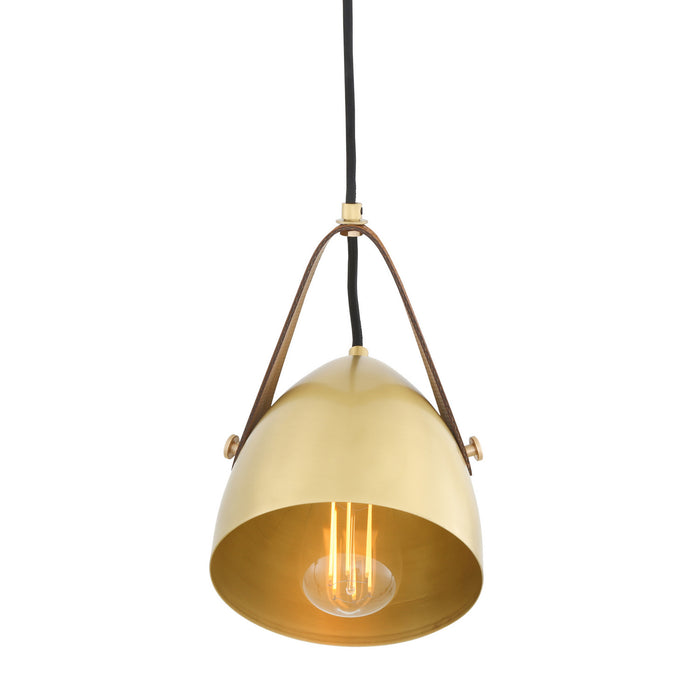 Mullan Lighting - MLP462SATBRSYLW - One Light Pendant - Southwark - Satin Brass