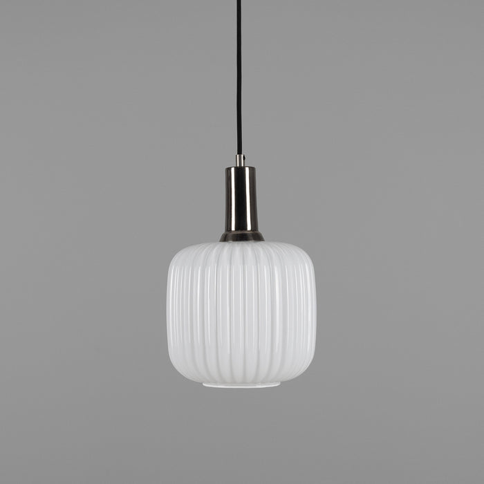 Mullan Lighting - MLP483ANTSLVOP - One Light Pendant - Nahla - Antique Silver