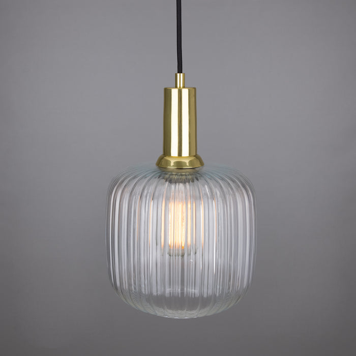 Mullan Lighting - MLP483POLBRS - One Light Pendant - Nahla - Polished Brass
