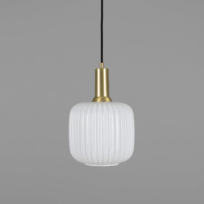 Mullan Lighting - MLP483SATBRSOP - One Light Pendant - Nahla - Satin Brass
