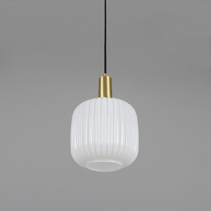 Mullan Lighting - MLP483SATBRSOP - One Light Pendant - Nahla - Satin Brass