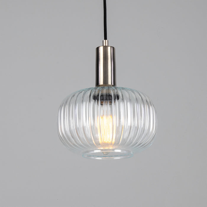 Mullan Lighting - MLP484ANTSLV - One Light Pendant - Nehir - Antique Silver