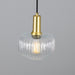 Mullan Lighting - MLP484SATBRS - One Light Pendant - Nehir - Satin Brass