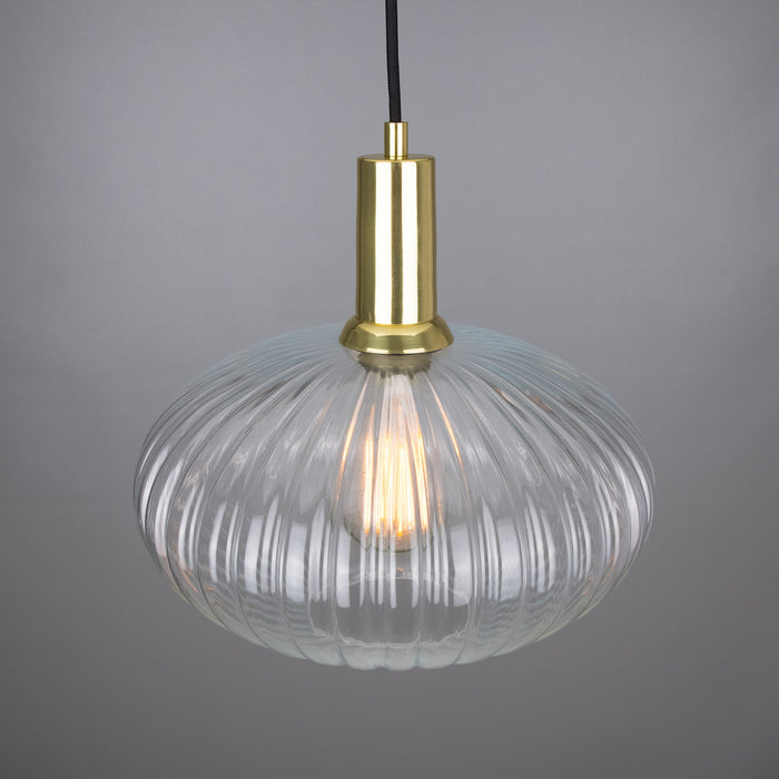 Mullan Lighting - MLP485POLBRS - One Light Pendant - Neith - Polished Brass