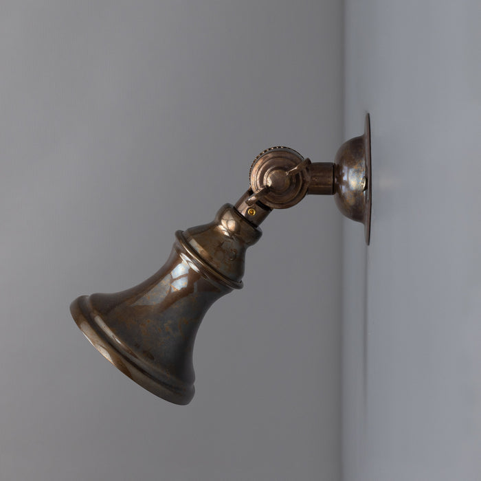 Mullan Lighting - MLSL010ANTBRS - One Light Spot Light - Accra - Antique Brass