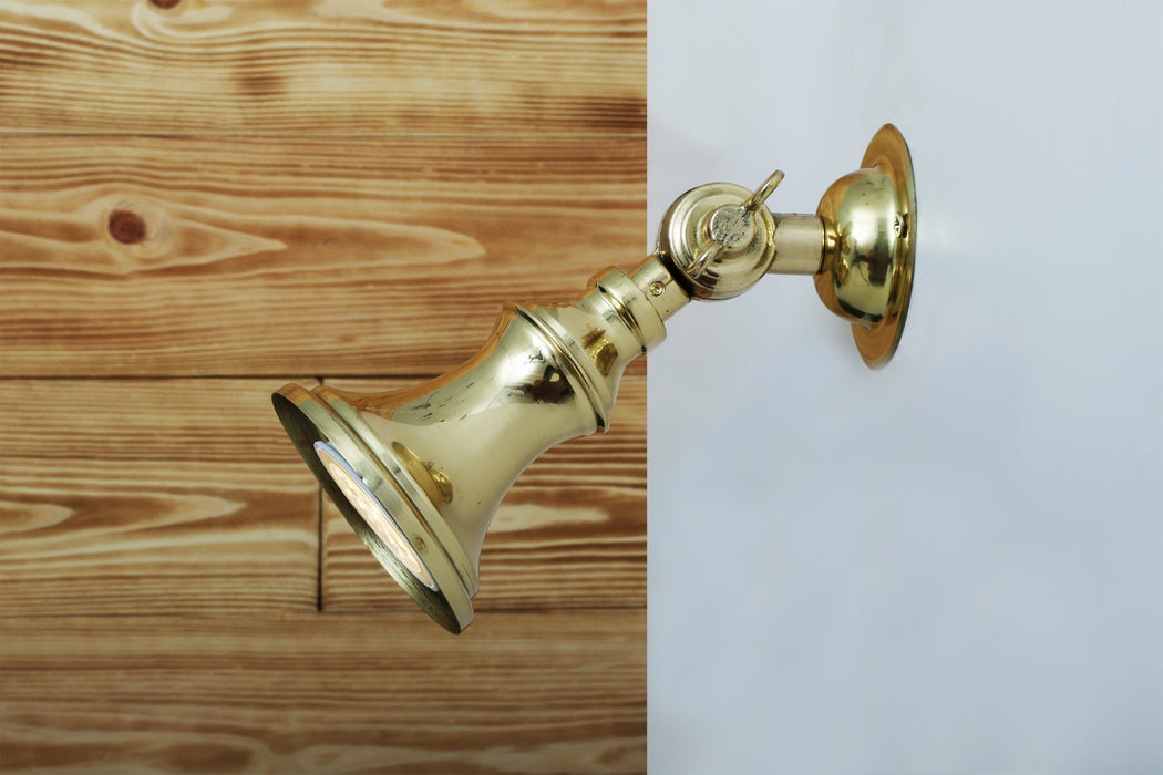 Mullan Lighting - MLSL010POLBRS - One Light Spot Light - Accra - Polished Brass