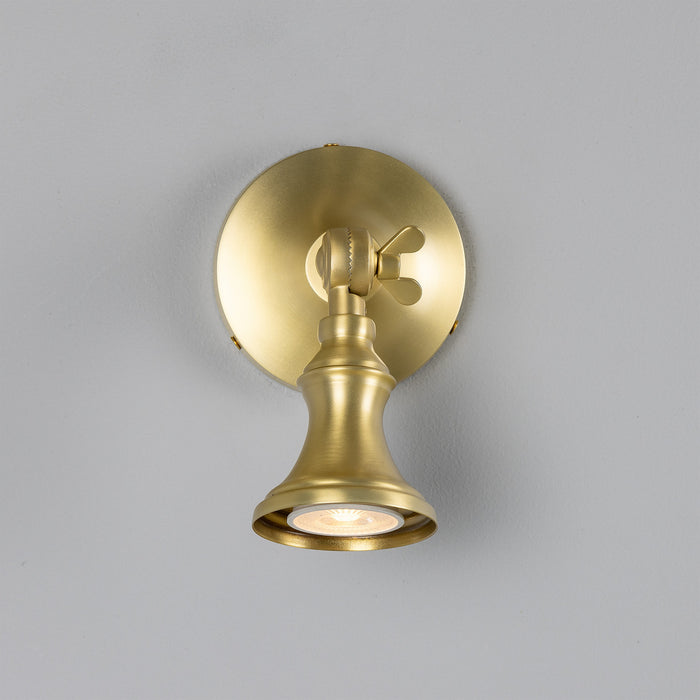 Mullan Lighting - MLSL010SATBRS - One Light Spot Light - Accra - Satin Brass