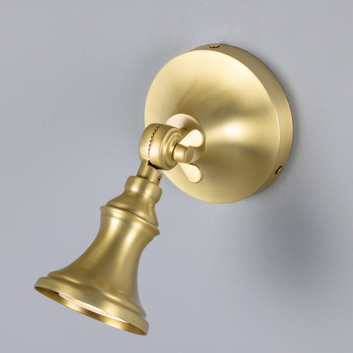 Mullan Lighting - MLSL010SATBRS - One Light Spot Light - Accra - Satin Brass