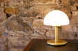 Mullan Lighting - MLTL080SATBRS - One Light Table Lamp - Champignon - Satin Brass