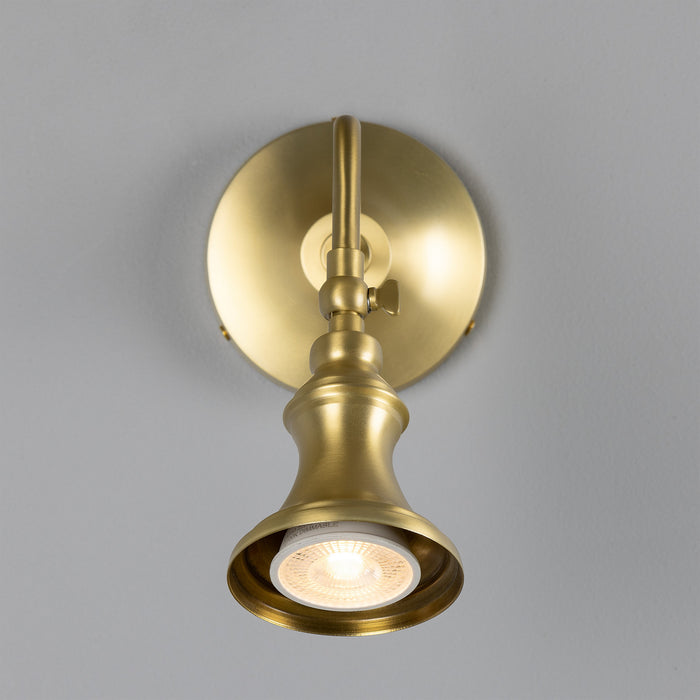 Mullan Lighting - MLWL179SATBRS - One Light Spot Light - Kent - Satin Brass