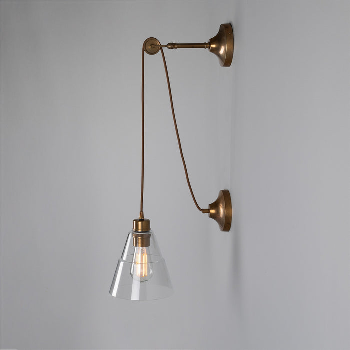 Mullan Lighting - MLWL199ANTBRS - One Light Wall Sconce - Rigale - Antique Brass