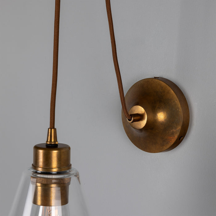 Mullan Lighting - MLWL199ANTBRS - One Light Wall Sconce - Rigale - Antique Brass