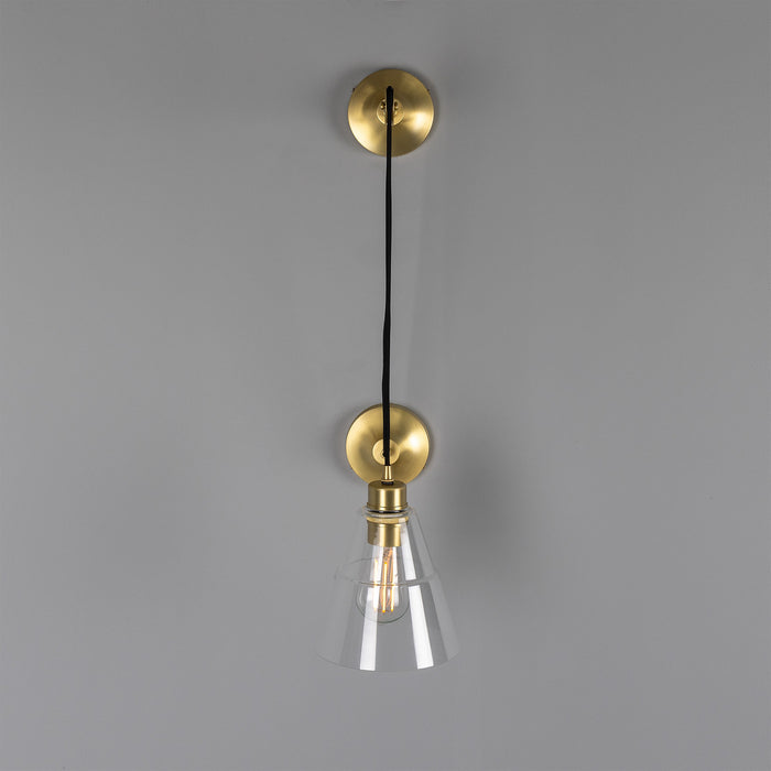 Mullan Lighting - MLWL199SATBRS - One Light Wall Sconce - Rigale - Satin Brass