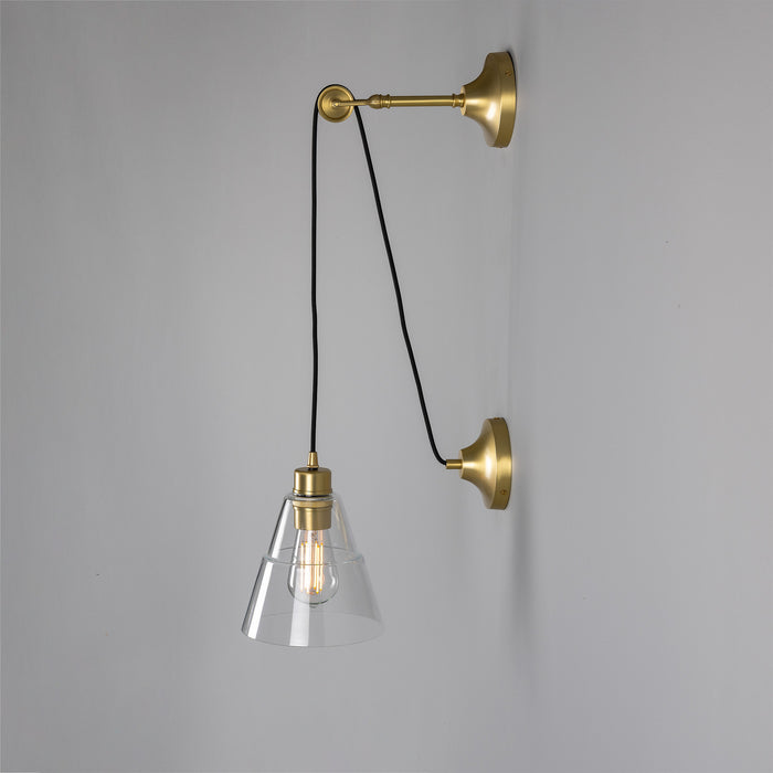 Mullan Lighting - MLWL199SATBRS - One Light Wall Sconce - Rigale - Satin Brass