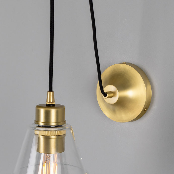 Mullan Lighting - MLWL199SATBRS - One Light Wall Sconce - Rigale - Satin Brass