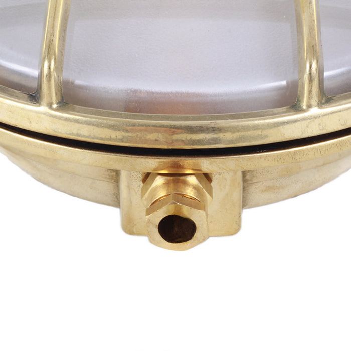 Mullan Lighting - MLWL216RAWBRS - One Light Bulkhead - Ergo - Raw Brass