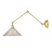 Mullan Lighting - MLWL221SATBRS - One Light Wall Sconce - Rebell - Satin Brass