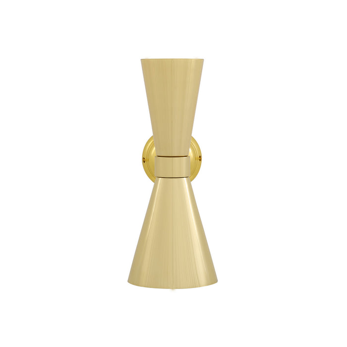 Mullan Lighting - MLWL229POLBRS - Two Light Wall Sconce - Amias - Polished Brass