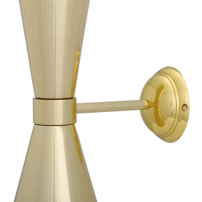 Mullan Lighting - MLWL229POLBRS - Two Light Wall Sconce - Amias - Polished Brass