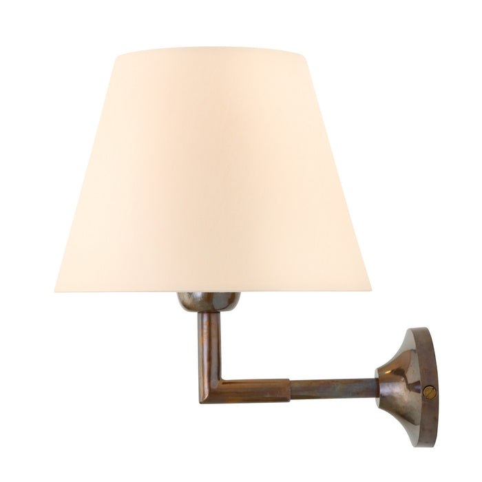 Mullan Lighting - MLWL329ANTBRS/MLFS003CRM - One Light Wall Sconce - Kilkee - Antique Brass