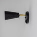 Mullan Lighting - MLWL332PCMBK - One Light Wall Sconce - Cashel - Matt Black / Brass Inner