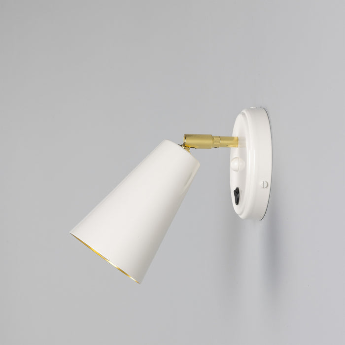Mullan Lighting - MLWL332PCWTE - One Light Wall Sconce - Cashel - White / Brass Inner