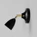 Mullan Lighting - MLWL341PCMBK - One Light Wall Sconce - Lainio - Polished Brass / Matte Black Shade & Wall Plate