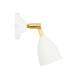 Mullan Lighting - MLWL341PCWTE - One Light Wall Sconce - Lainio - Polished Brass / White Shade & Wall Plate