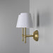 Mullan Lighting - MLWL446SATBRS/MLFS012WTE - Two Light Wall Sconce - Bursa - Satin Brass