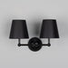 Mullan Lighting - MLWL447PCMBK/MLFS012BLK - Two Light Wall Sconce - Busan - Matte Black