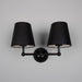 Mullan Lighting - MLWL447PCMBK/MLFS012BLK - Two Light Wall Sconce - Busan - Matte Black