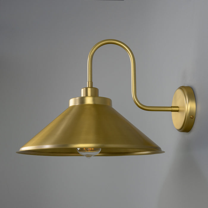Mullan Lighting - MLWL458SATBRS - One Light Wall Sconce - Rio - Satinbrass