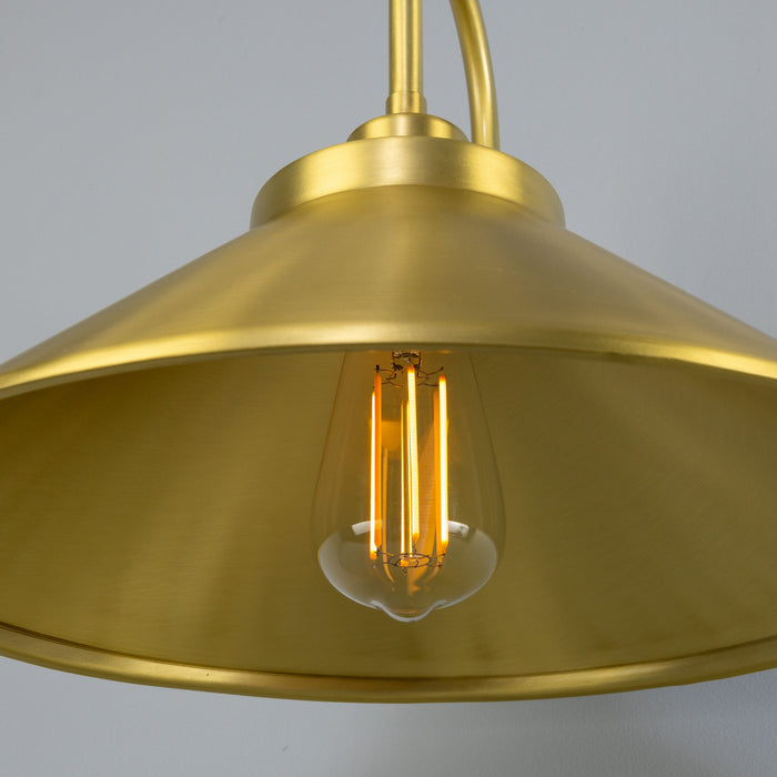 Mullan Lighting - MLWL458SATBRS - One Light Wall Sconce - Rio - Satinbrass