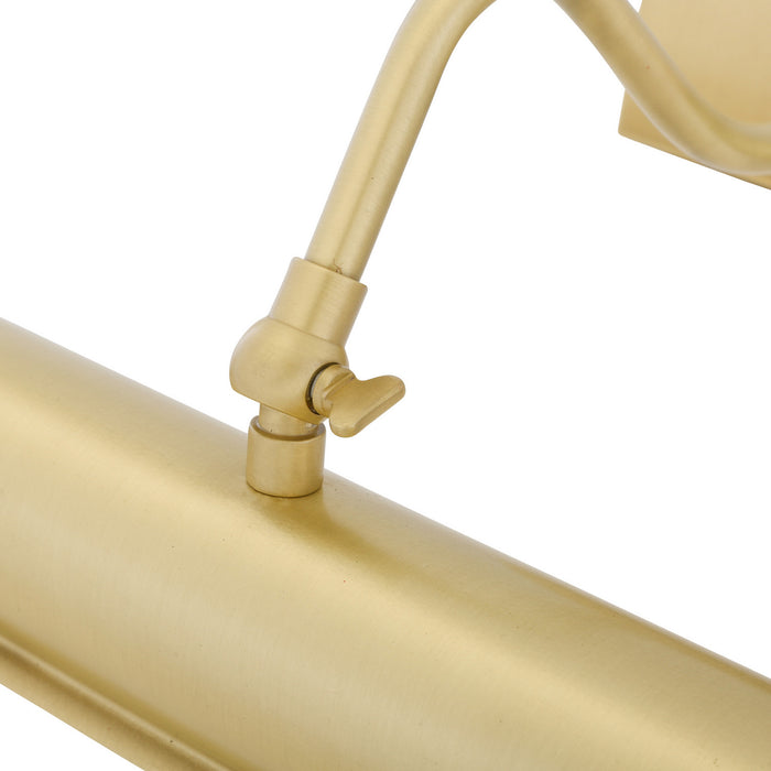 Mullan Lighting - MPL020SATBRS - Two Light Picture Light - Dublin - Satin Brass