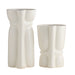 Arteriors - AVC16 - Vases, Set of 2 - Maud - Ivory Crackle
