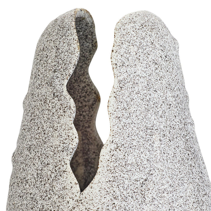 Arteriors - AVC18 - Vase - Livia - White Crackle Charcoal Wash