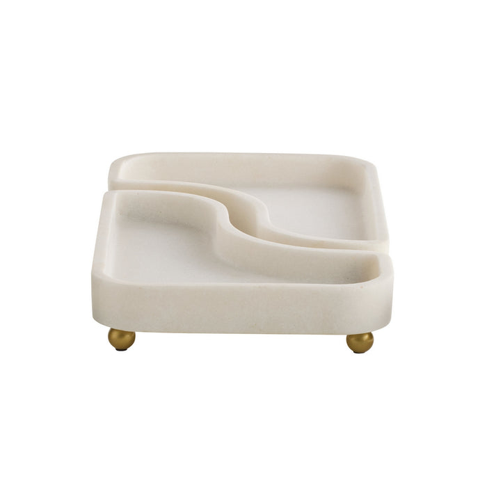 Arteriors - AYC03 - Tray - Lily - Ivory